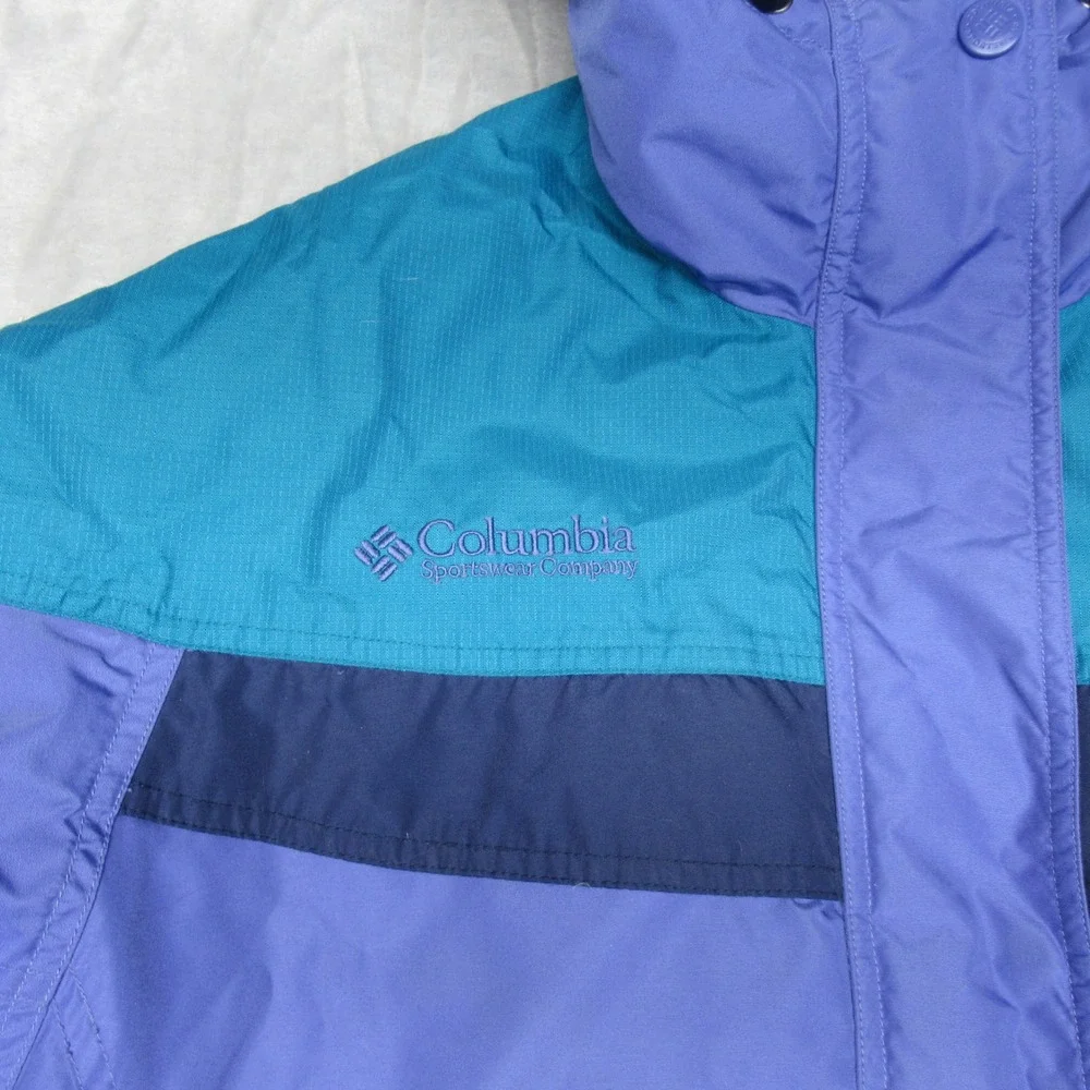 Columbia Jacket Women Small Blue Insulated Rain Wind Winter Removable Liner 3in1 - Picture 7 of 15